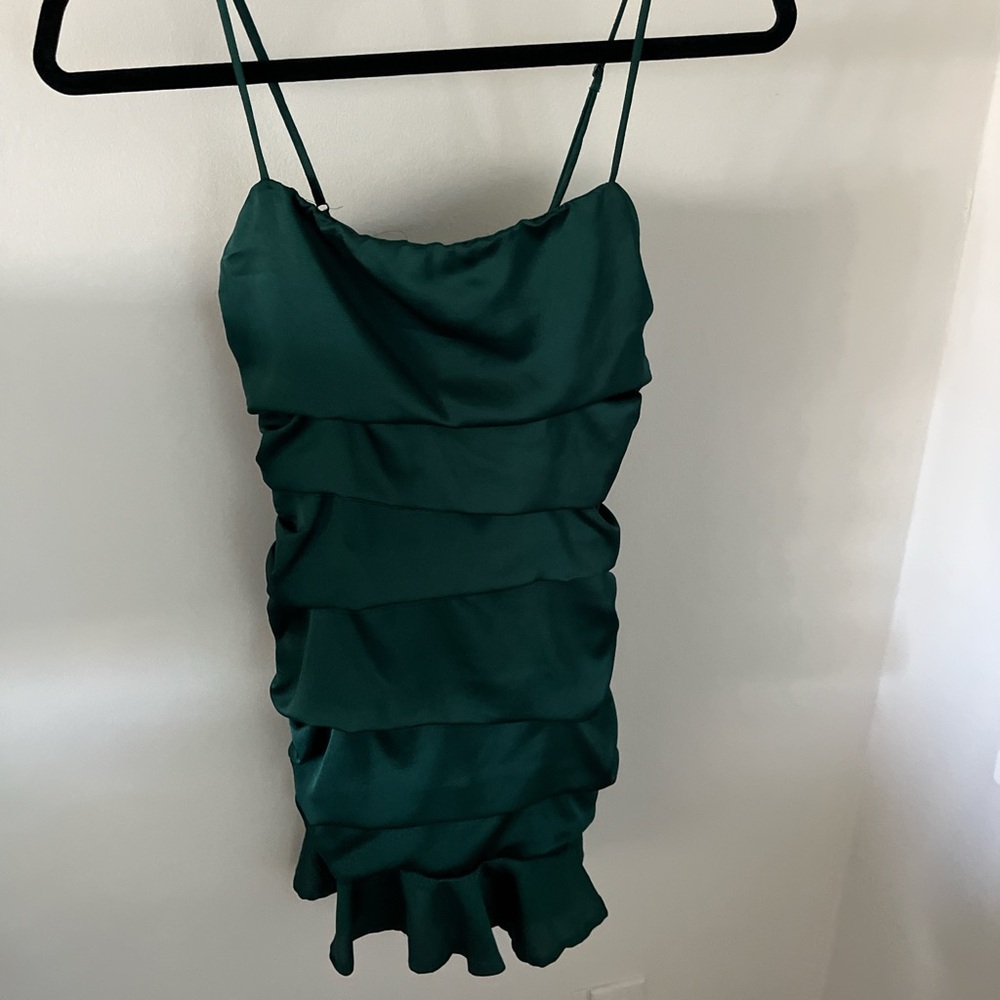Green hello Molly dress size small
